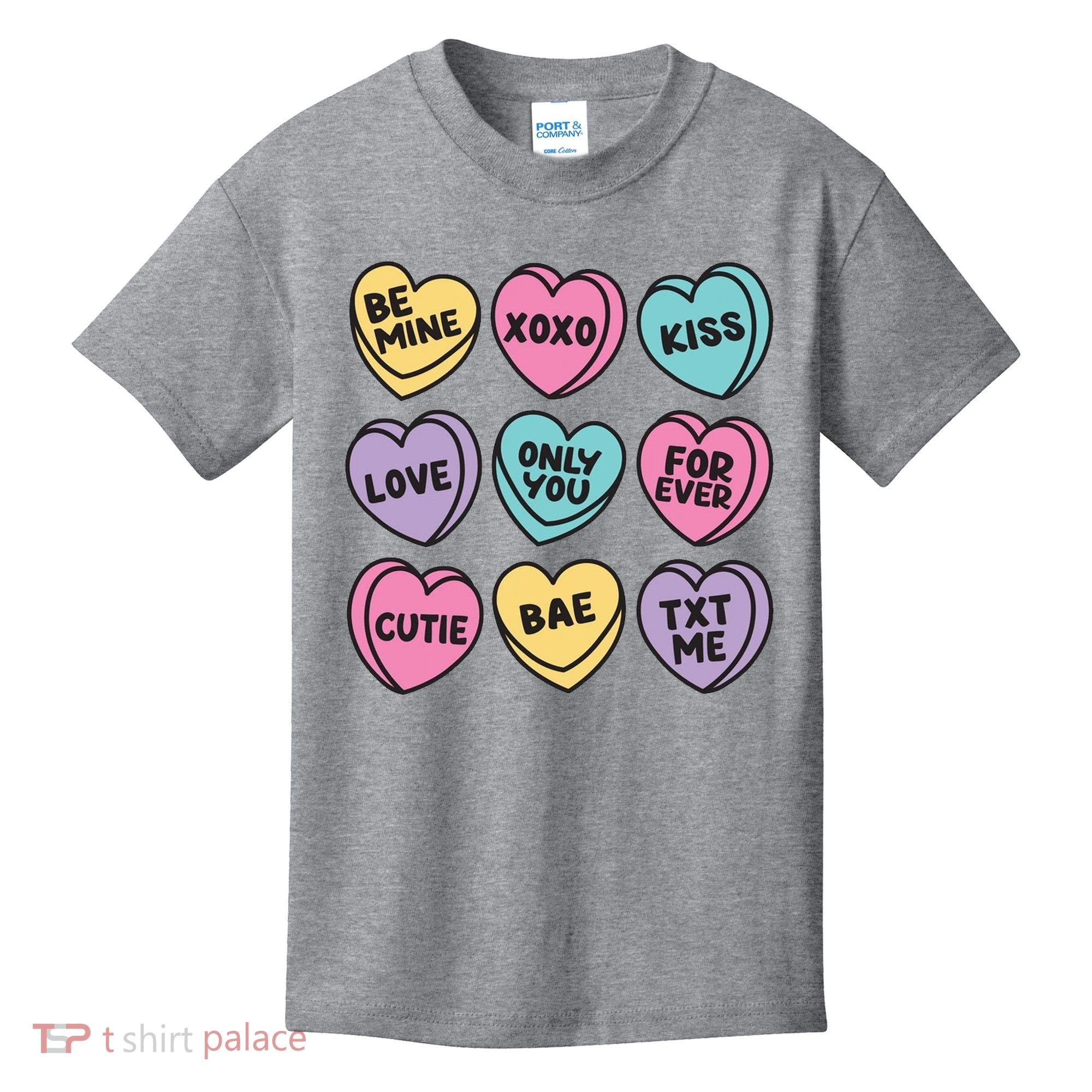 Candy Sweet Hearts Love Valentines Day Kids T-Shirt
