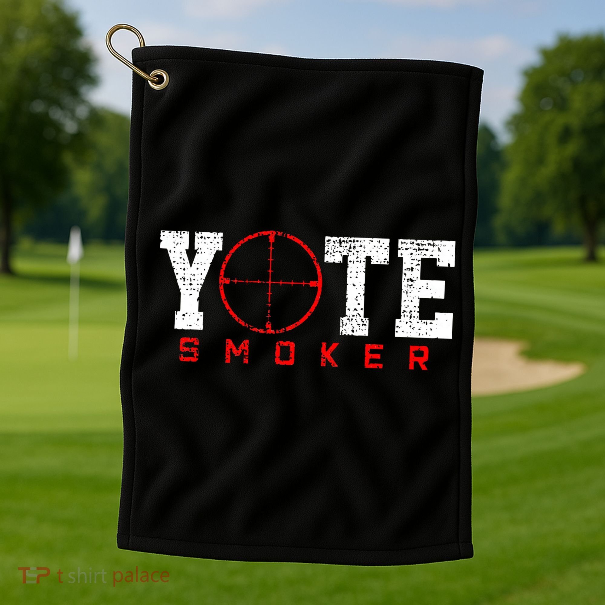 Coyote Smoker Hunter Hunting Golf Towel