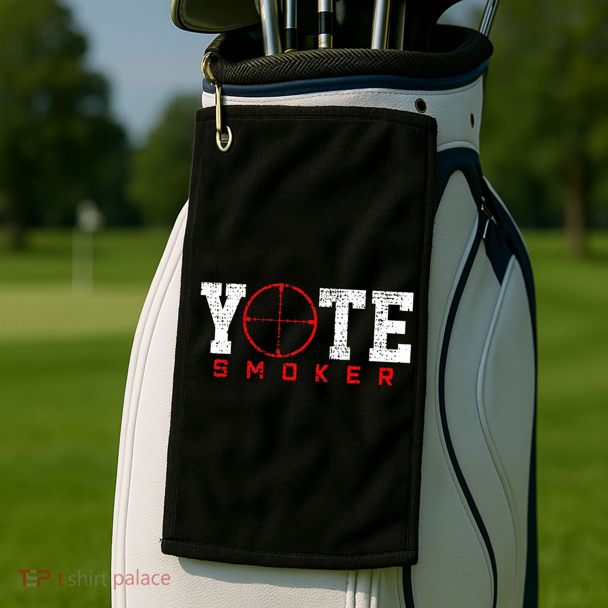 Coyote Smoker Hunter Hunting Golf Towel