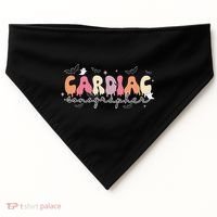 Cardiac Sonographer Halloween Ghosts Echocardiographers USA-Made Doggie Bandana thumb 0
