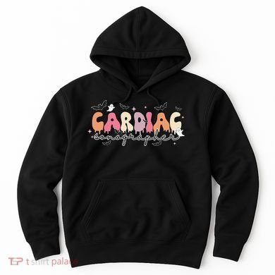 Cardiac Sonographer Halloween Ghosts Echocardiographers Hoodie