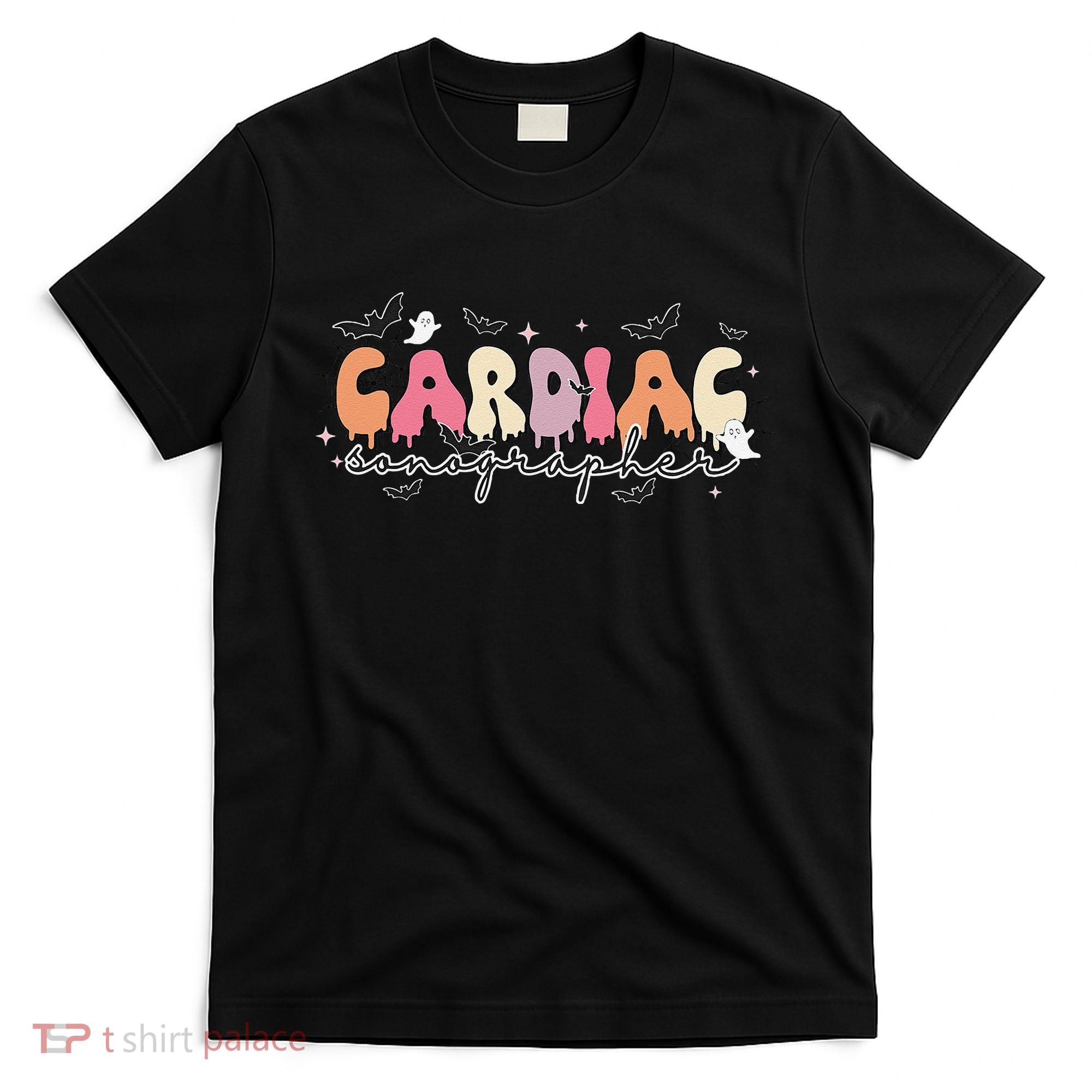 Cardiac Sonographer Halloween Ghosts Echocardiographers T-Shirt
