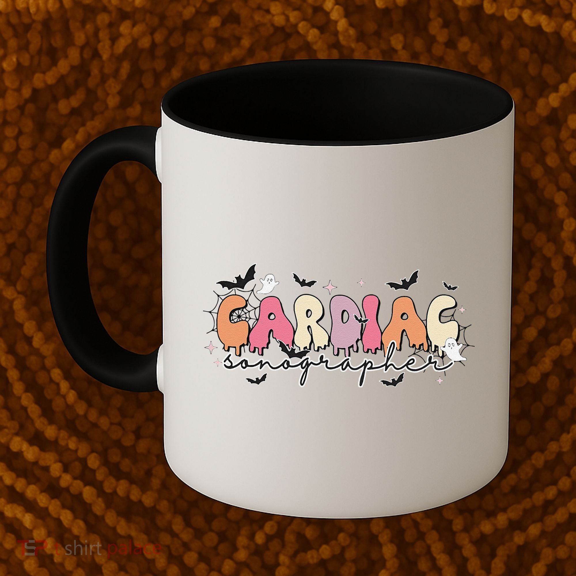 Cardiac Sonographer Halloween Ghosts Echocardiographers Coffee Mug