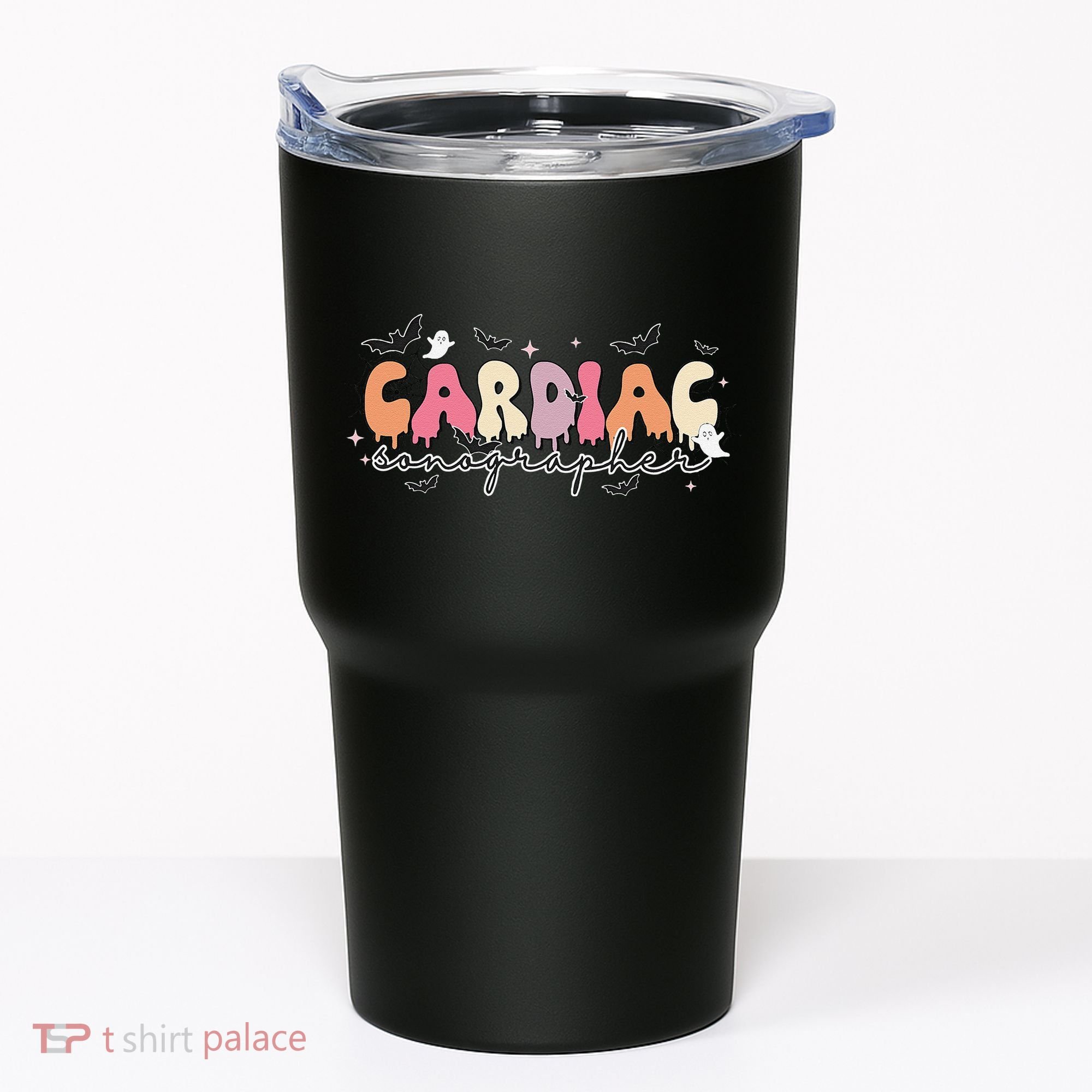 Cardiac Sonographer Halloween Ghosts Echocardiographers Tumbler