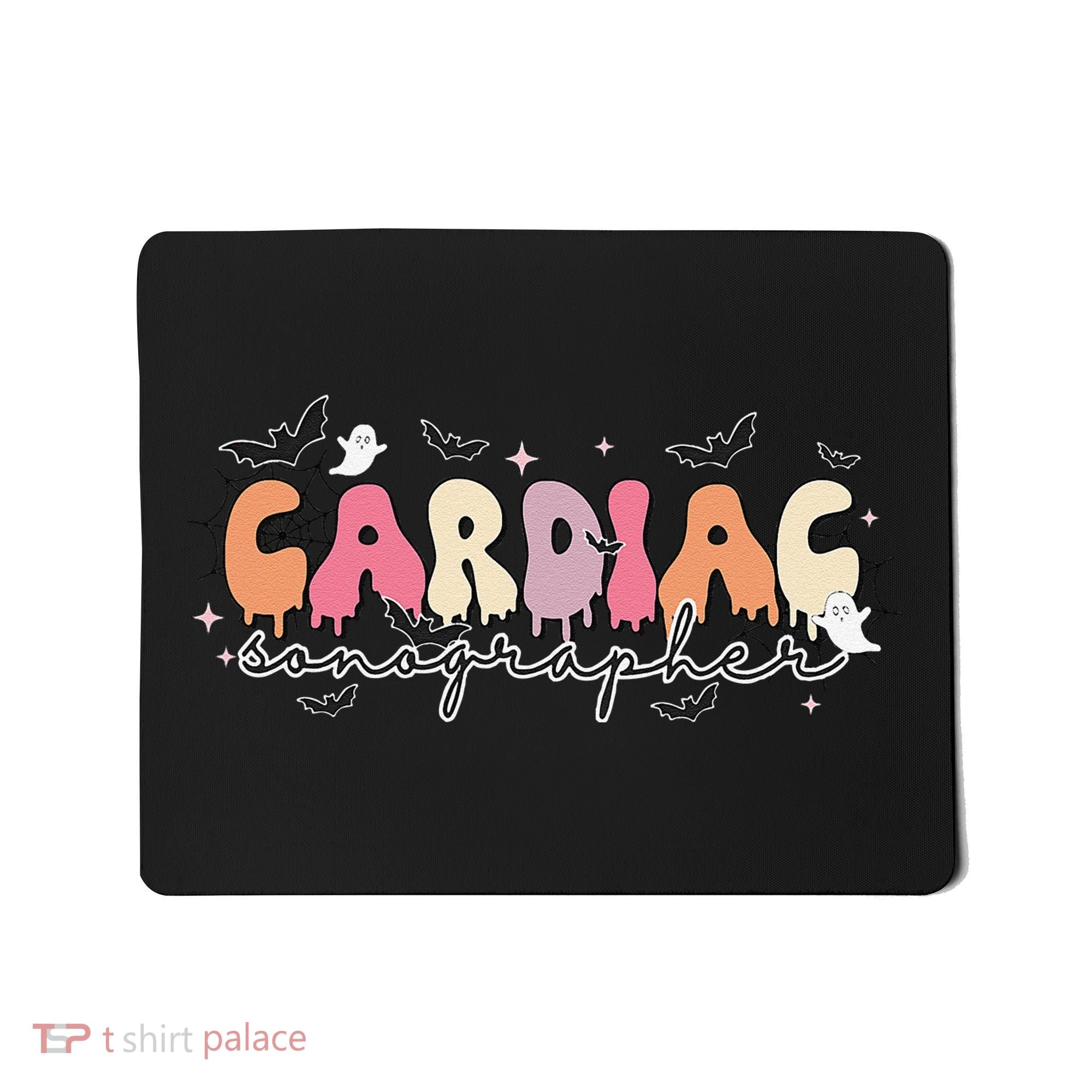 Cardiac Sonographer Halloween Ghosts Echocardiographers Mousepad