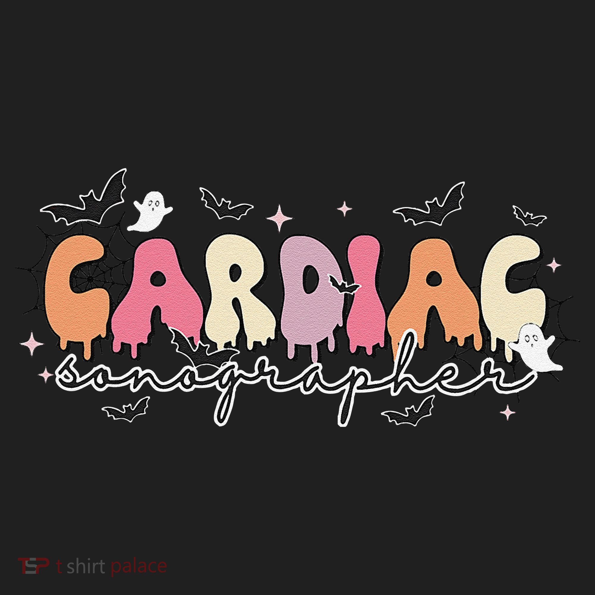 Cardiac Sonographer Halloween Ghosts Echocardiographers Hat