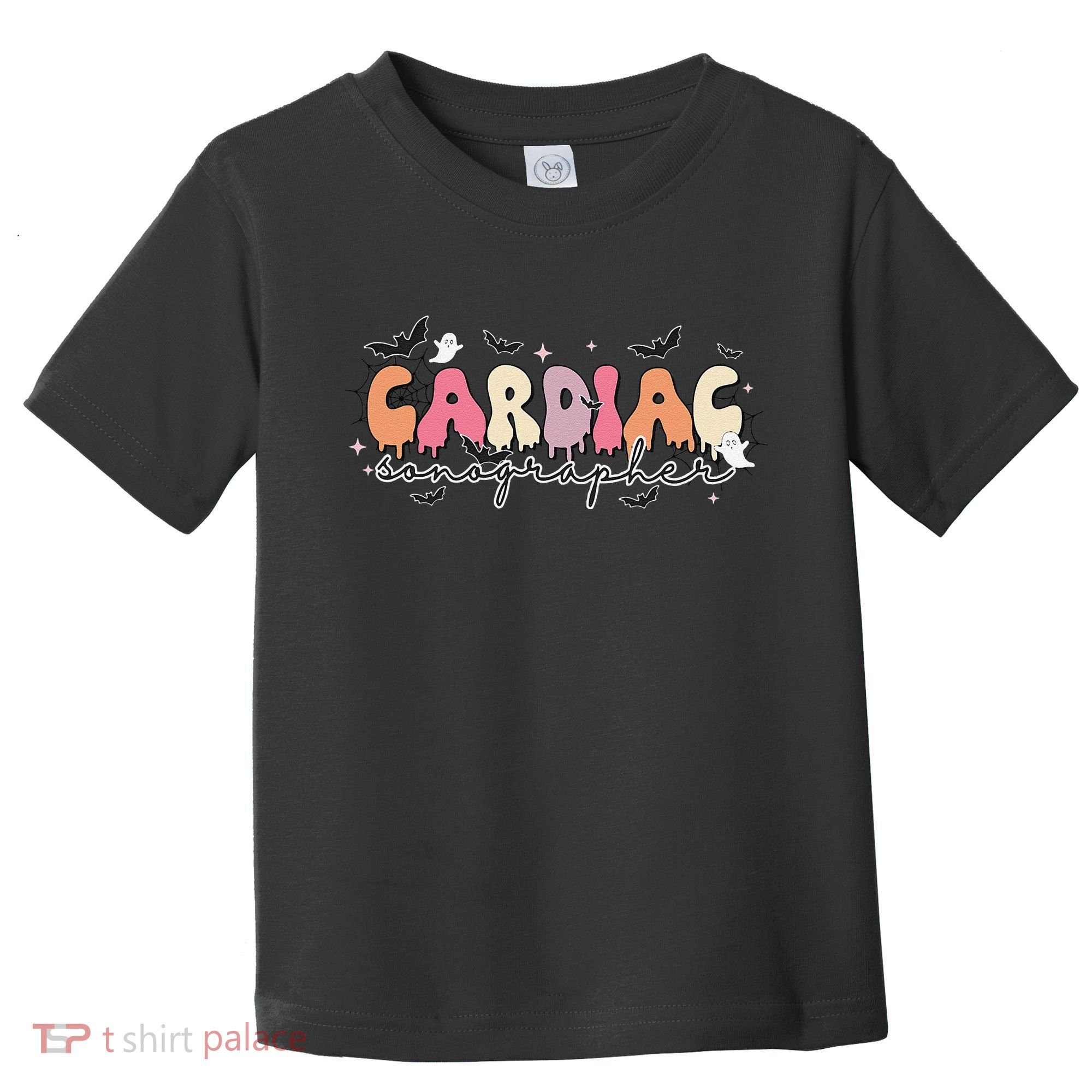 Cardiac Sonographer Halloween Ghosts Echocardiographers Toddler T-Shirt