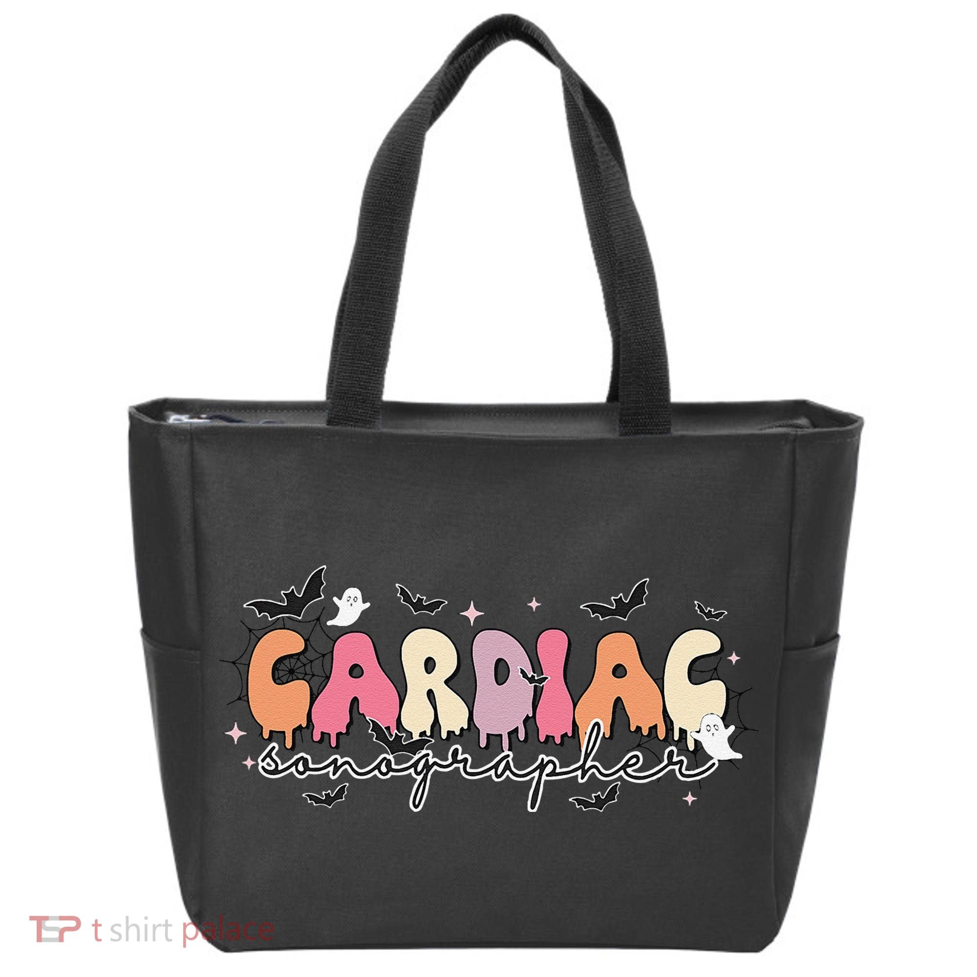 Cardiac Sonographer Halloween Ghosts Echocardiographers Tote Bag