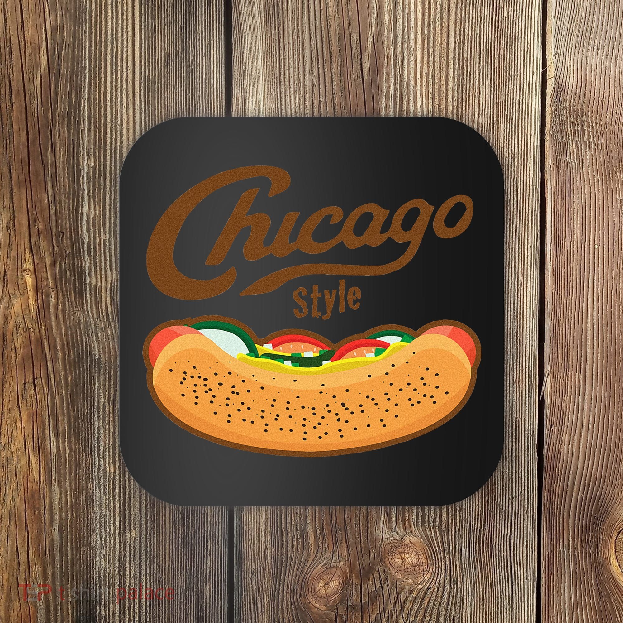 Chicago Style Hot Dog Summer Coaster