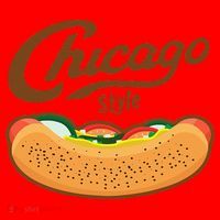 Chicago Style Hot Dog Summer Santa Hat thumb 1