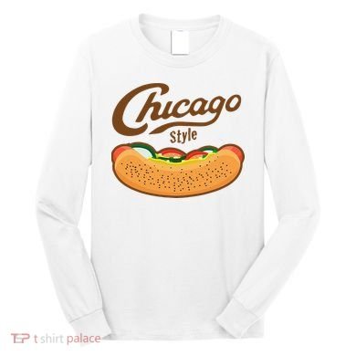 Chicago Style Hot Dog Summer Long Sleeve Shirt