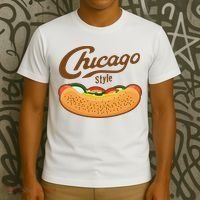 Chicago Style Hot Dog Summer T-Shirt thumb 3
