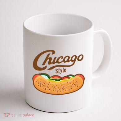 Chicago Style Hot Dog Summer Coffee Mug back
