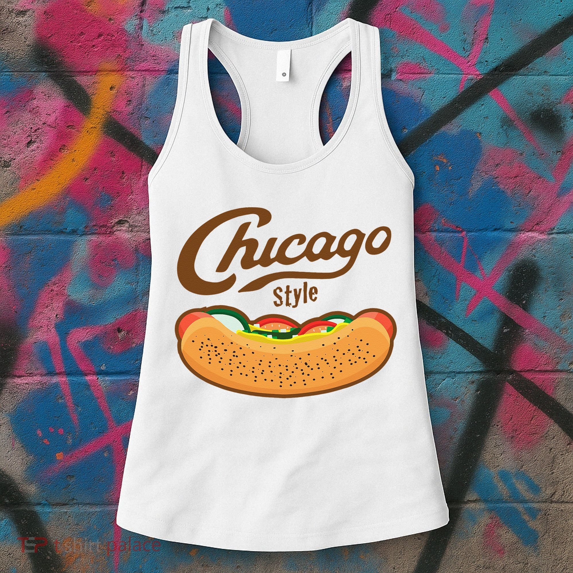 Chicago Style Hot Dog Summer Women's Tank Top