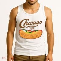 Chicago Style Hot Dog Summer Tank Top thumb 3