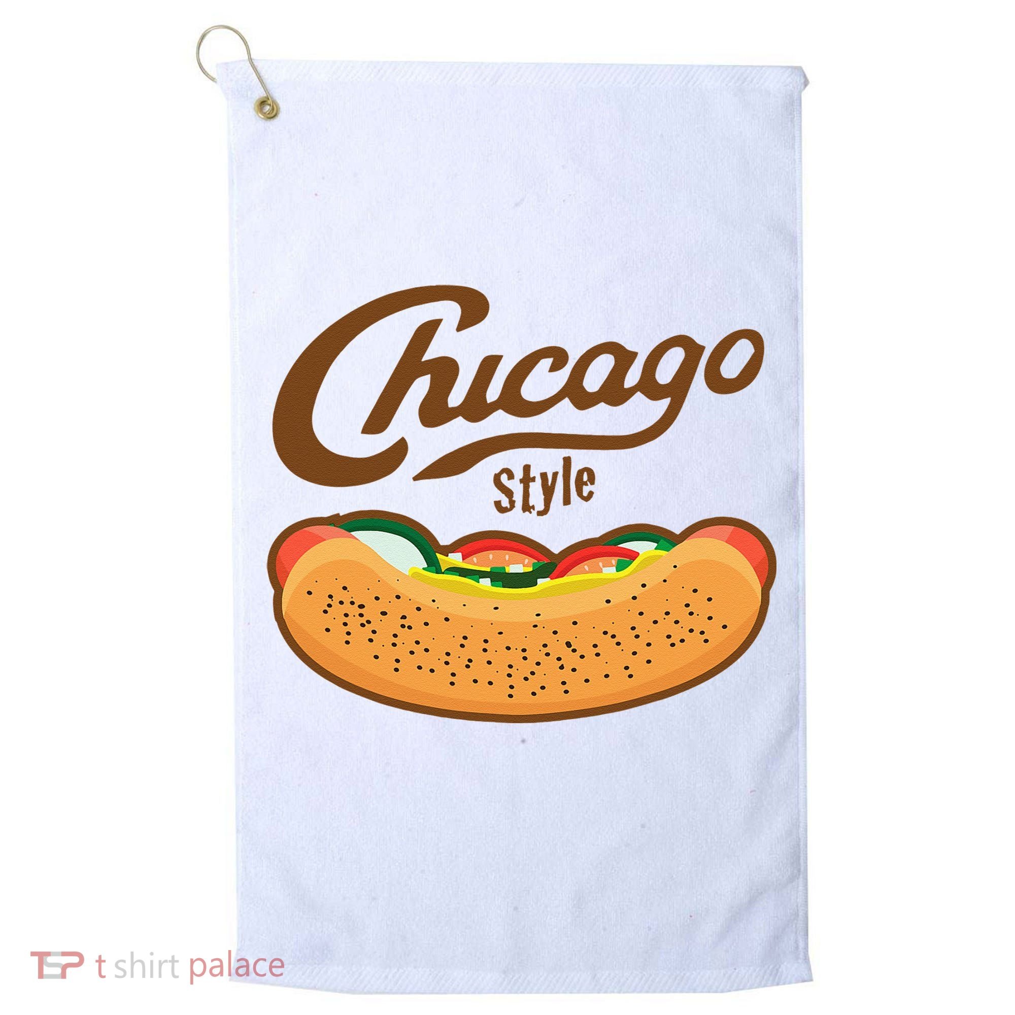 Chicago Style Hot Dog Summer Golf Towel