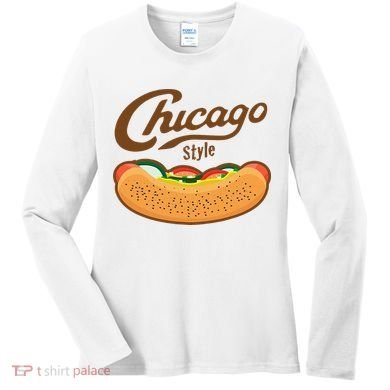 Chicago Style Hot Dog Summer Women's Long Sleeve Shirt