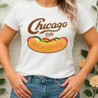 Chicago Style Hot Dog Summer Women's T-Shirt thumb 2