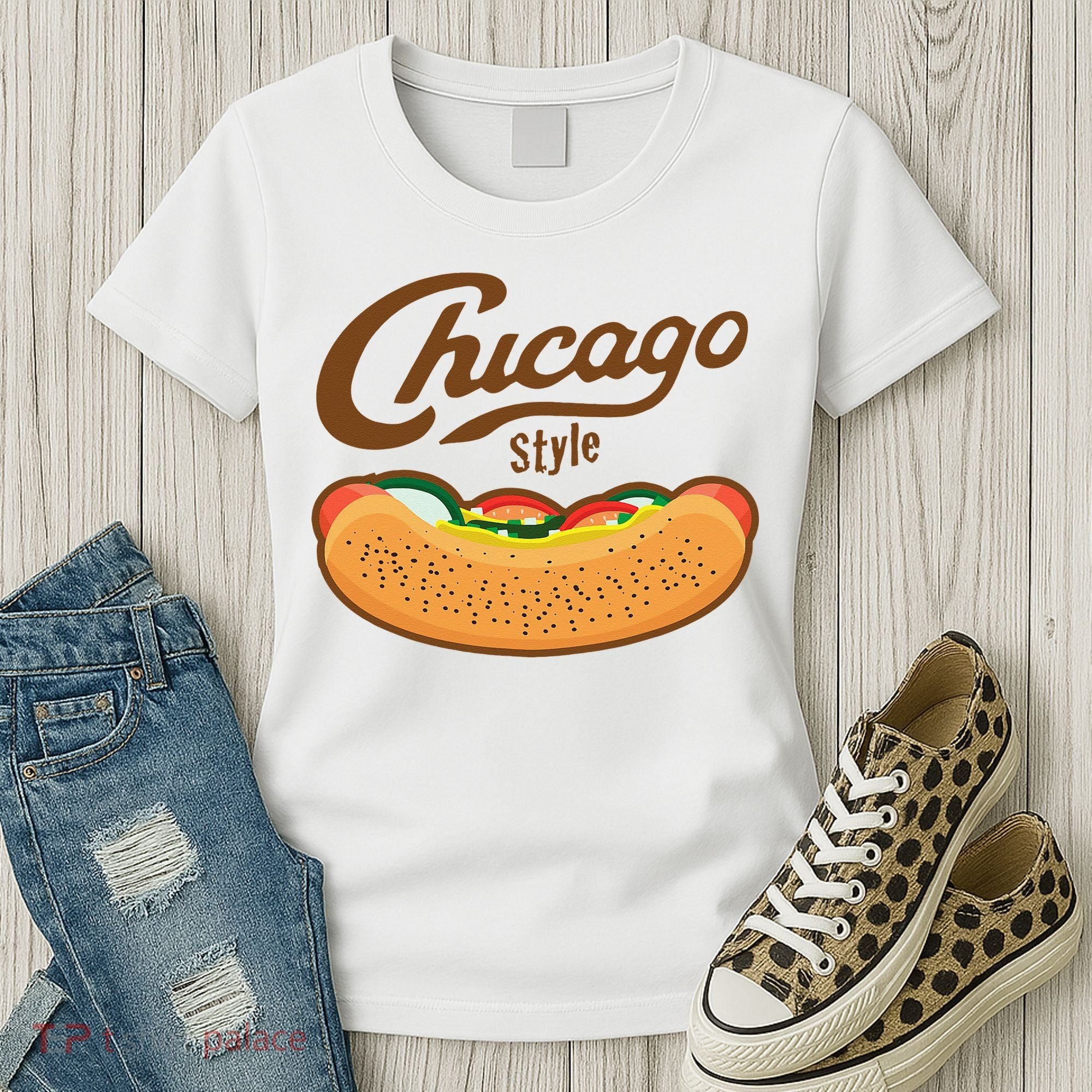 Chicago Style Hot Dog Summer Women's T-Shirt