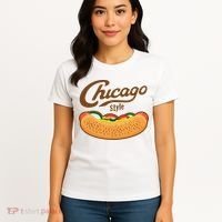 Chicago Style Hot Dog Summer Women's T-Shirt thumb 4