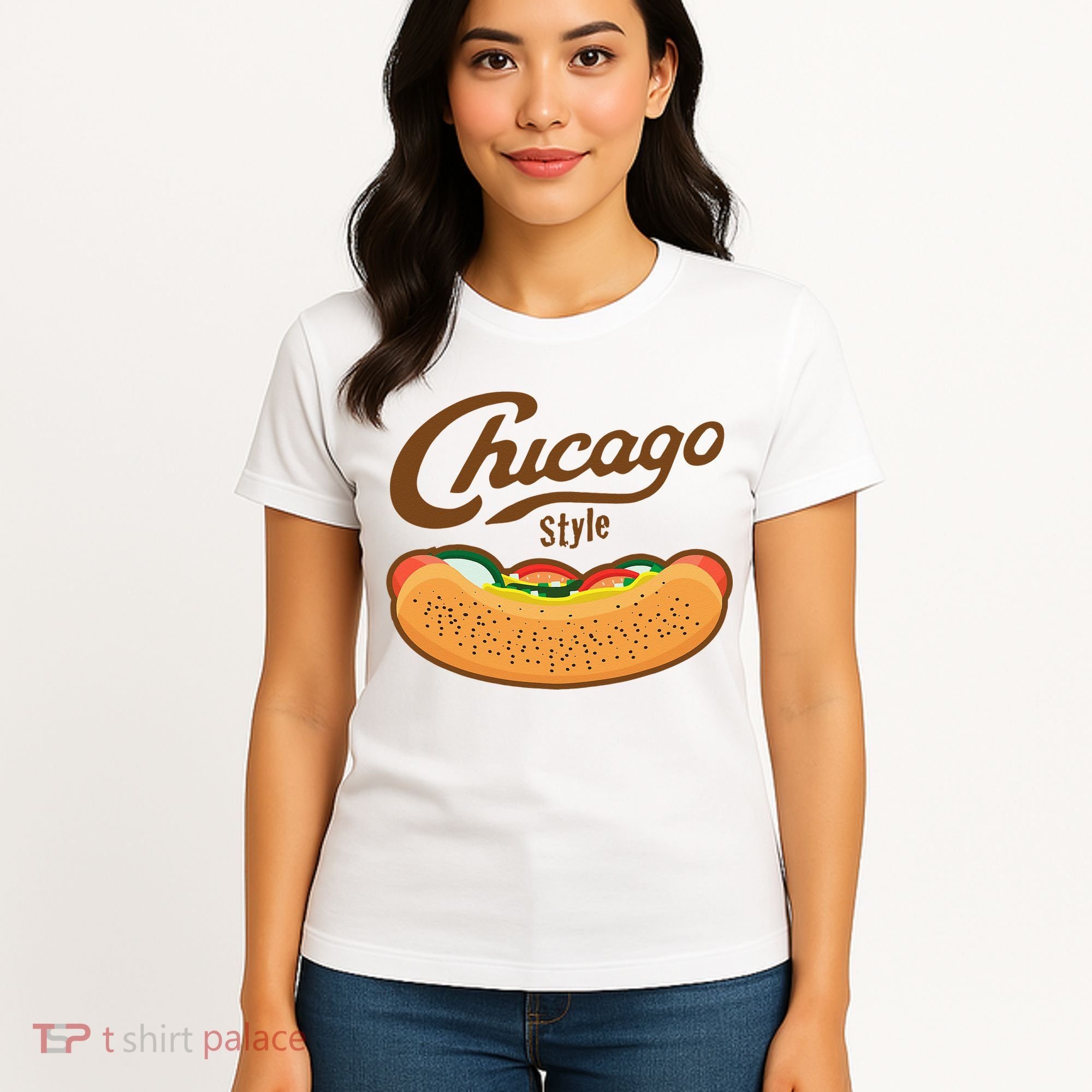 Chicago Style Hot Dog Summer Women's T-Shirt