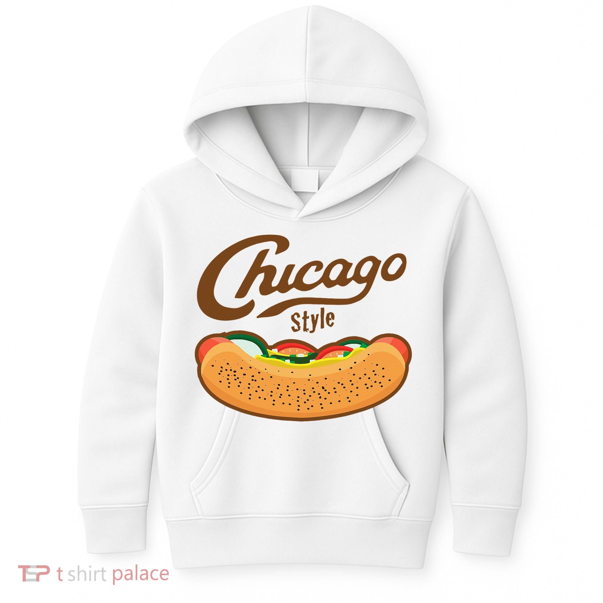 Chicago Style Hot Dog Summer Kids Hoodie