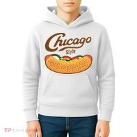 Chicago Style Hot Dog Summer Kids Hoodie thumb 4