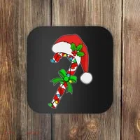 Christmas Santa Hat Candy Cane Coaster thumb 0