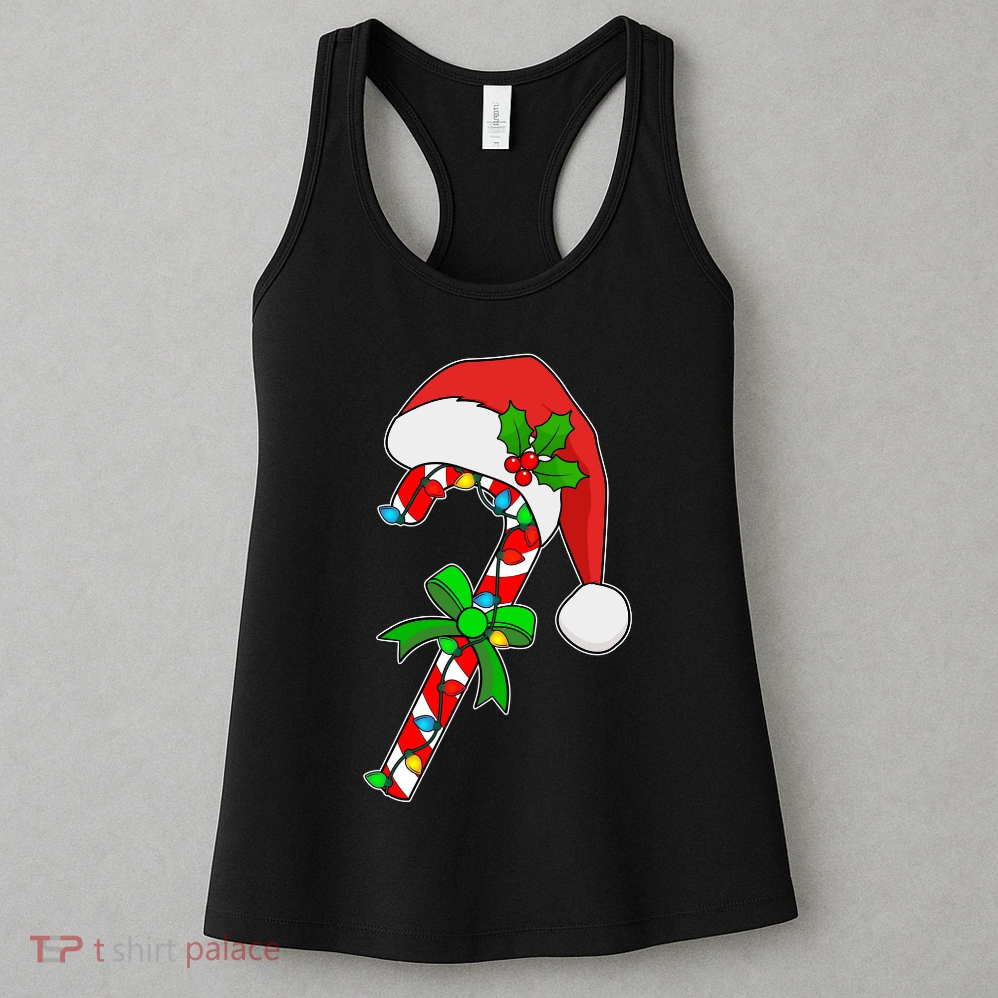 Christmas Santa Hat Candy Cane Women's Tank Top