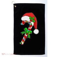 Christmas Santa Hat Candy Cane Golf Towel thumb 0