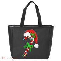 Christmas Santa Hat Candy Cane Tote Bag thumb 0