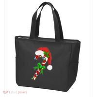 Christmas Santa Hat Candy Cane Tote Bag thumb 3