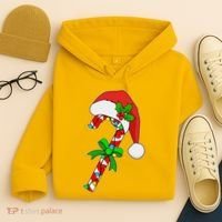 Christmas Santa Hat Candy Cane Hoodie thumb 4