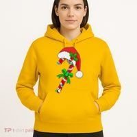 Christmas Santa Hat Candy Cane Hoodie thumb 5