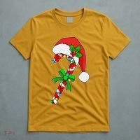 Christmas Santa Hat Candy Cane T-Shirt thumb 5