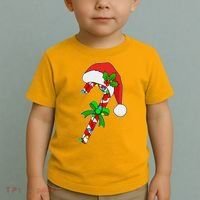 Christmas Santa Hat Candy Cane Toddler T-Shirt thumb 2