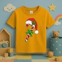 Christmas Santa Hat Candy Cane Toddler T-Shirt thumb 3