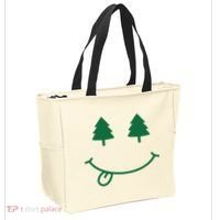 Christmas Smiley Holiday Tote Bag thumb 2