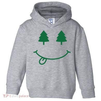 Christmas Smiley Holiday Toddler Hoodie
