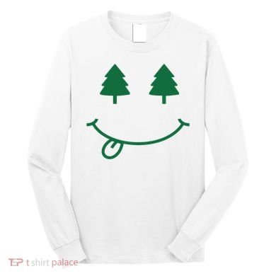 Christmas Smiley Holiday Long Sleeve Shirt