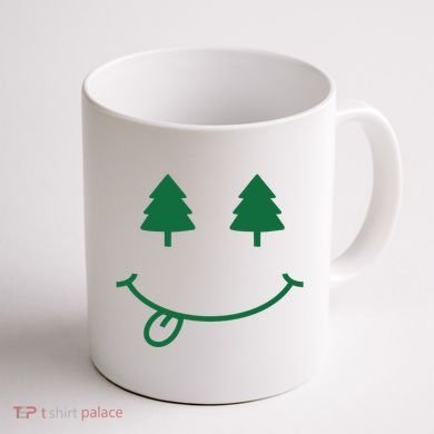 Christmas Smiley Holiday Coffee Mug back