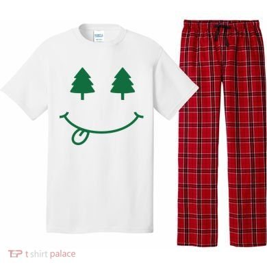 Christmas Smiley Holiday Pajama Set