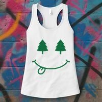 Christmas Smiley Holiday Women's Tank Top thumb 3