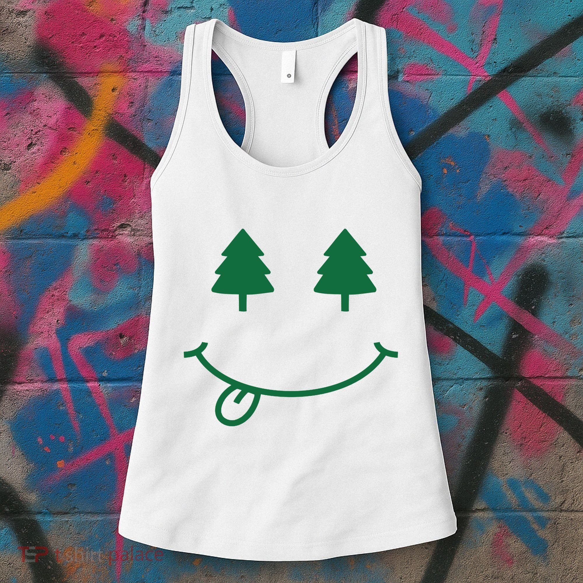 Christmas Smiley Holiday Women's Tank Top
