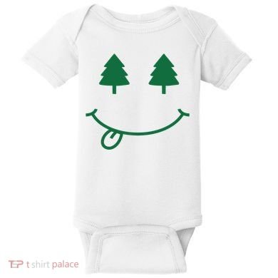 Christmas Smiley Holiday Baby Bodysuit