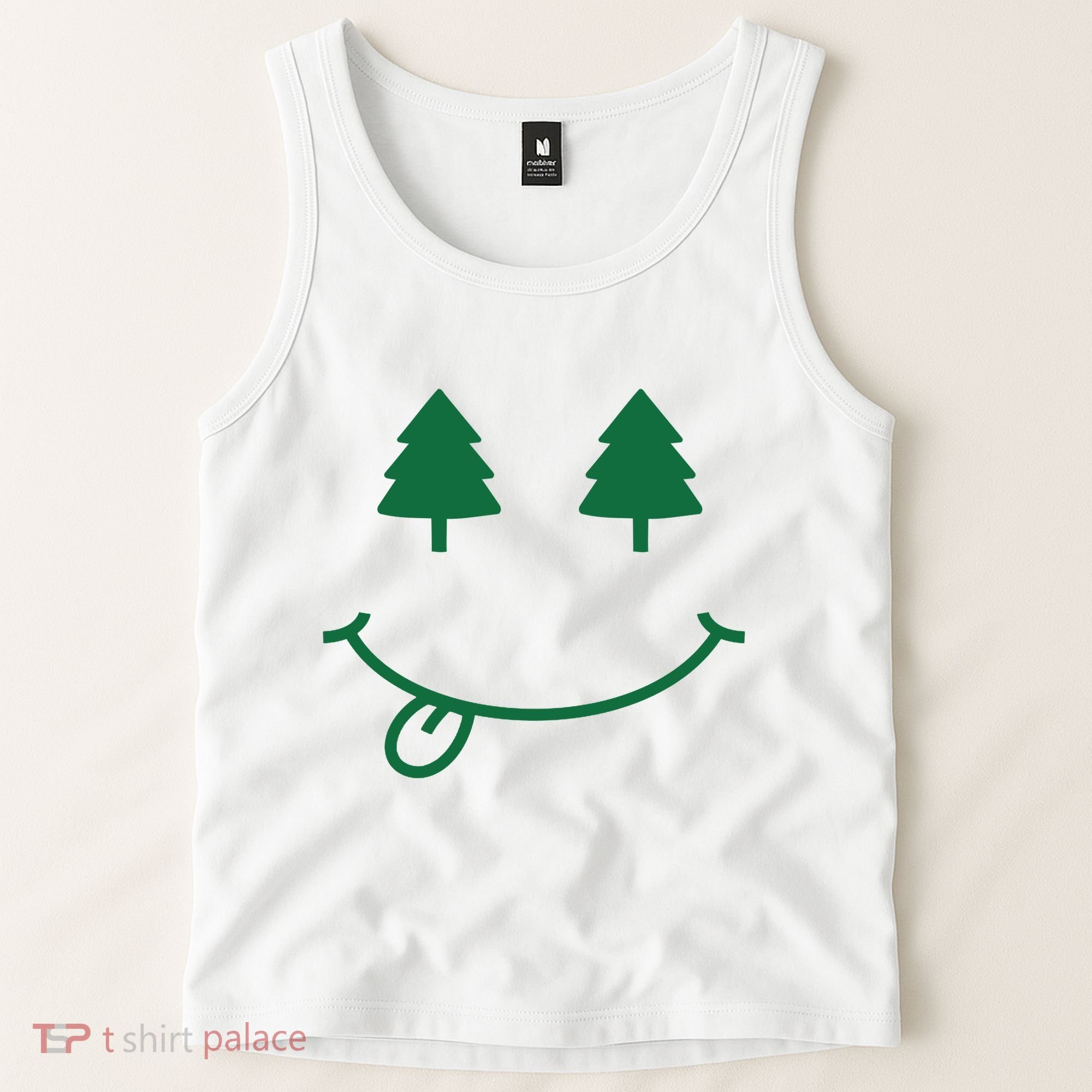 Christmas Smiley Holiday Tank Top