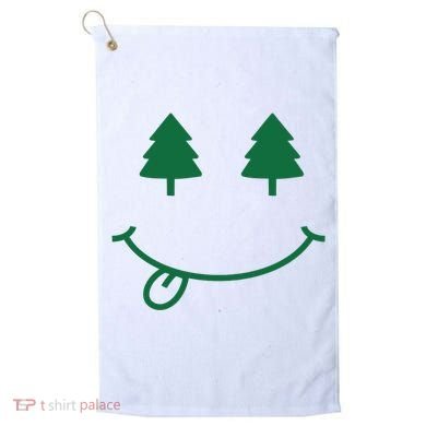 Christmas Smiley Holiday Golf Towel