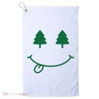 Christmas Smiley Holiday Golf Towel thumb 0