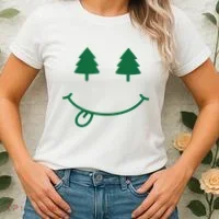 Christmas Smiley Holiday Women's T-Shirt thumb 2