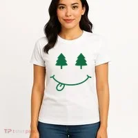Christmas Smiley Holiday Women's T-Shirt thumb 4